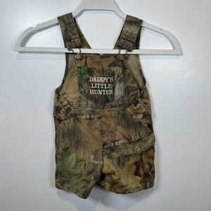 Vintage Jordan‎ Lee Originals Overall Shorts 18 Month Camo Daddy's Little Hunter